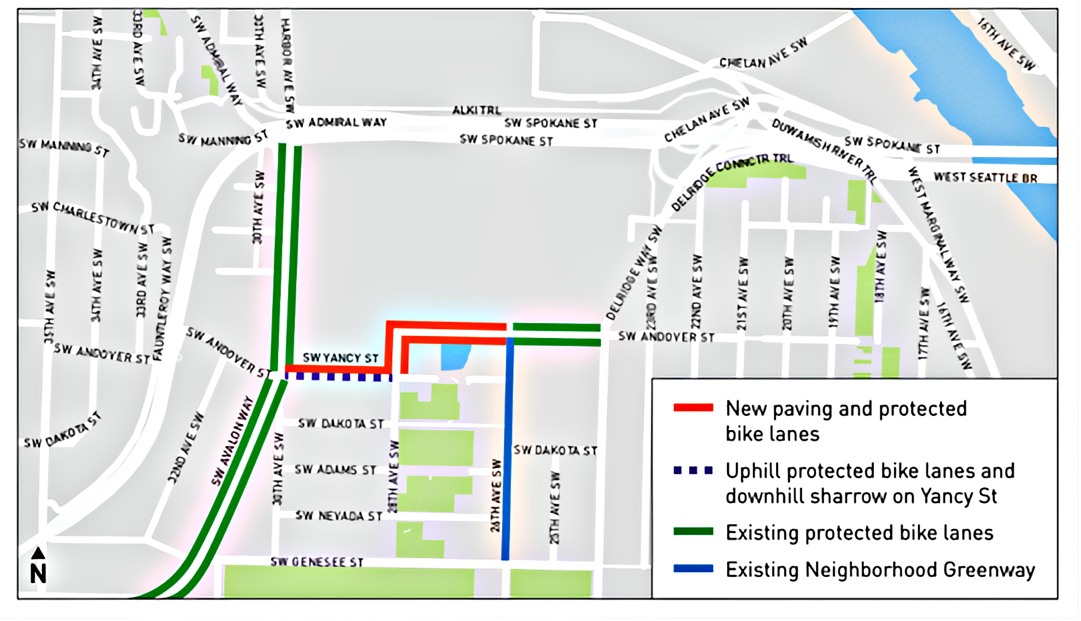 New Bike Lane Connects Delridge Way And Avalon Way Along Andover Street new-bike-lane-connects-delridge-way-and-avalon-way-along-andover-street